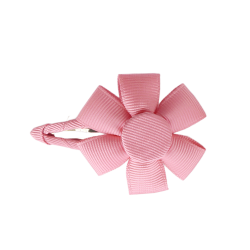 Pinza flor rosa chicle