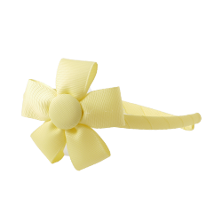 Diadema fina con flor amarillo